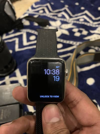 Apple Watch 42mm Stainless Steel with Original Milanese Loop & Box