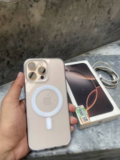 Apple iPhone 16 Pro Max 256 GB PTA Approved with box cable