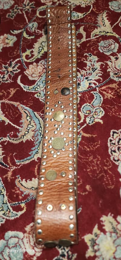 antique type. original belt with embossed coins 000
