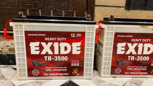 Exide TX 3500 4 Used Battries 1 Year Used