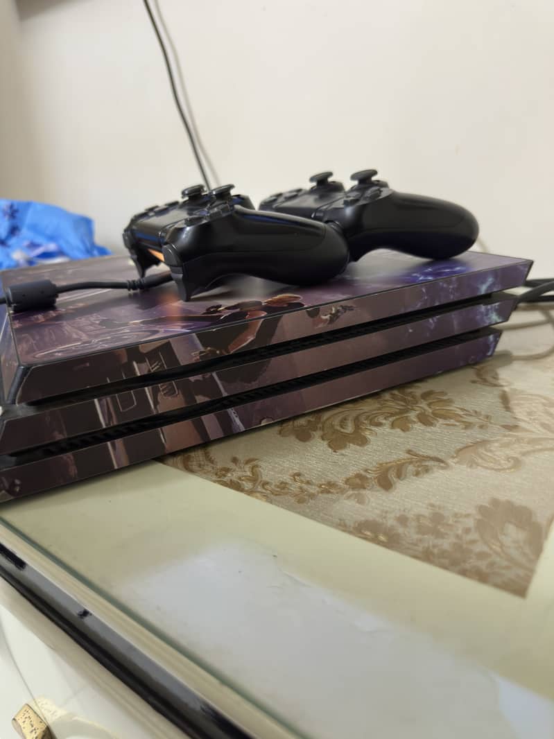 Ps4 pro with 2 controllers 3