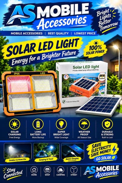 SOLAR POWER LIGHT AND POWER BANK