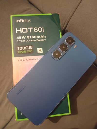 Infinix Hot 60i 6/128 with box all oky