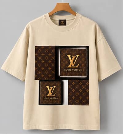 Premium drop shoulder t-shirt brand of LV