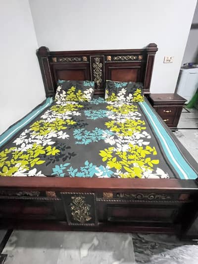 king size bed wood