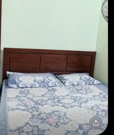 King size bed with mattress(molty foam) 6x6
