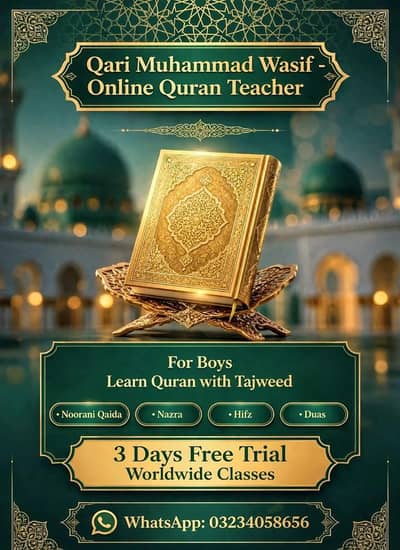Qari MYHAMMAD WASIF online Quran teacher