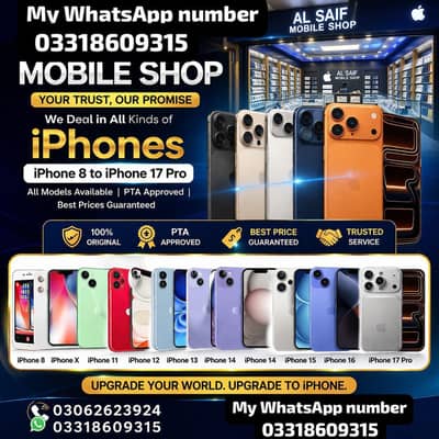 i Phone 8plus, 11,12,13,14,15 pro max on instalment Whatsapp