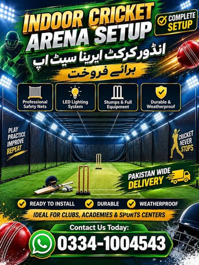 Professional Indoor Cricket Arena For Slae