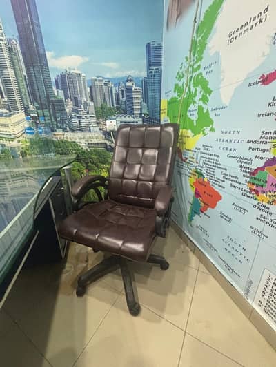 Chair with Table.