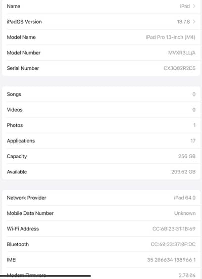 HOT SALE – iPad Pro 13″ M4 | 256GB
