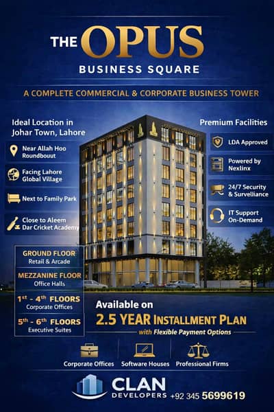 Office Available near Expo Center Johar Town | Installment Plan | Best Investment