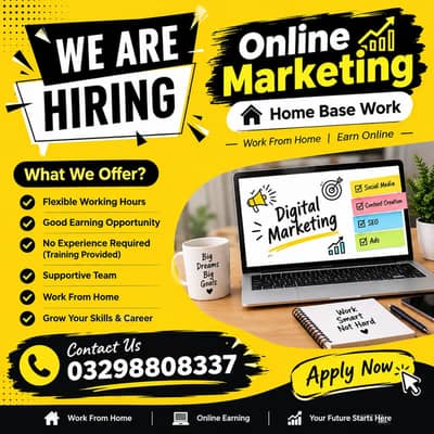 OFFICE WORK AND PART TIME WORK AVAILABLE FOR MALES AND FEMALES
