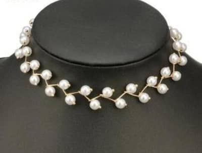 Pearl Choker Necklace Set for Women