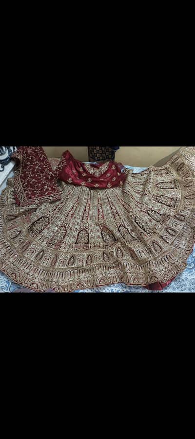 one time used Barat Lehenga for sale. . .
