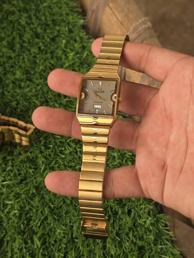 sunstar swister watch orignal 23k gold electroplated