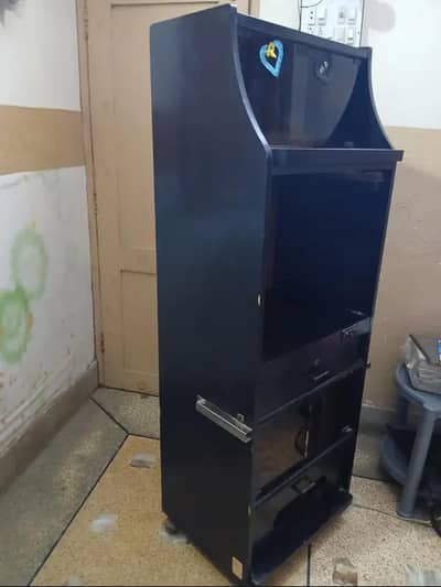 Wooden Computer Table Cabinet - Used