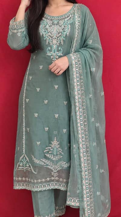 2 festival dresses. 3-pcs handwork+embroidery