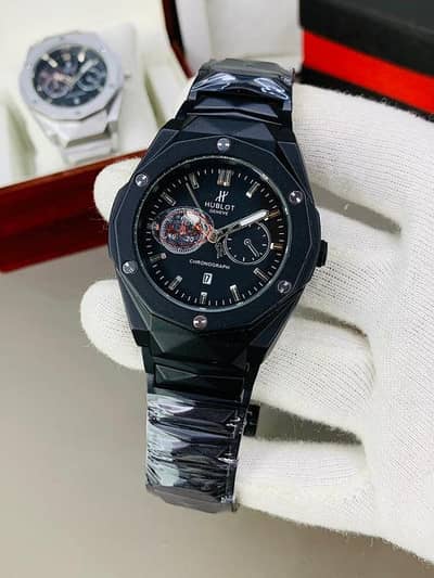 Premium Geometric Chronograph Watch for Men – Brand New