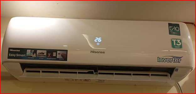 1.5 Ton T3 Hisense Inverter AC 3 Month Used Only
