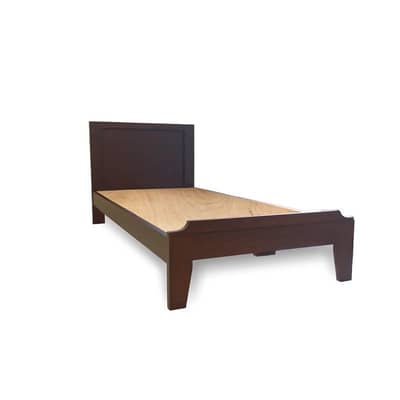 Single wooden bed