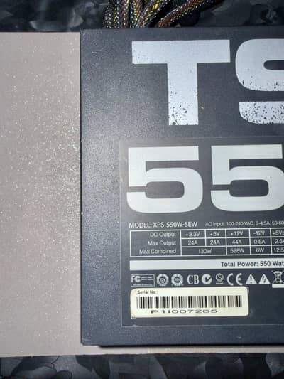 XFX Ts 550 Watt 80 plus Bronze PowerSupply