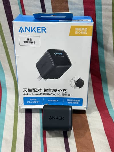 Anker 45W Display Charger – Digital Display |Ai charging| care charge
