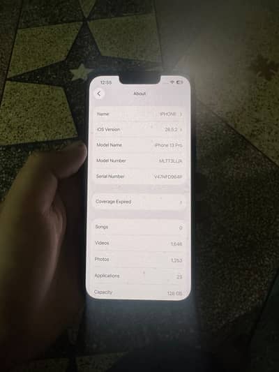 Apple iPhone 13 Pro 128 gb jv 100 battery original