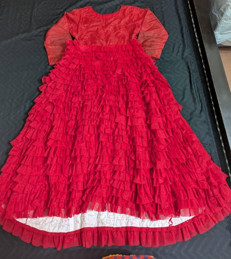 Red ruffles maxi 1