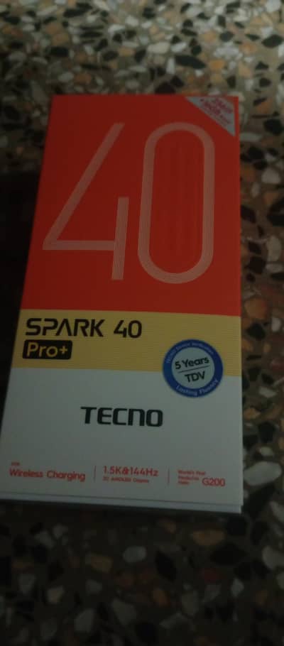 Tecno Spark 40 Pro + | 8 256GB | PTA Approved | Open Box | Brand New