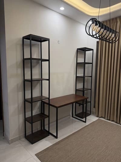 Complete New Study Table and Shelves Set