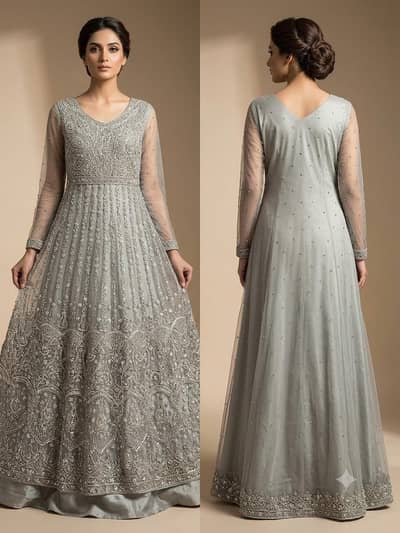 walima bridal Maxi dress - 1 time used only