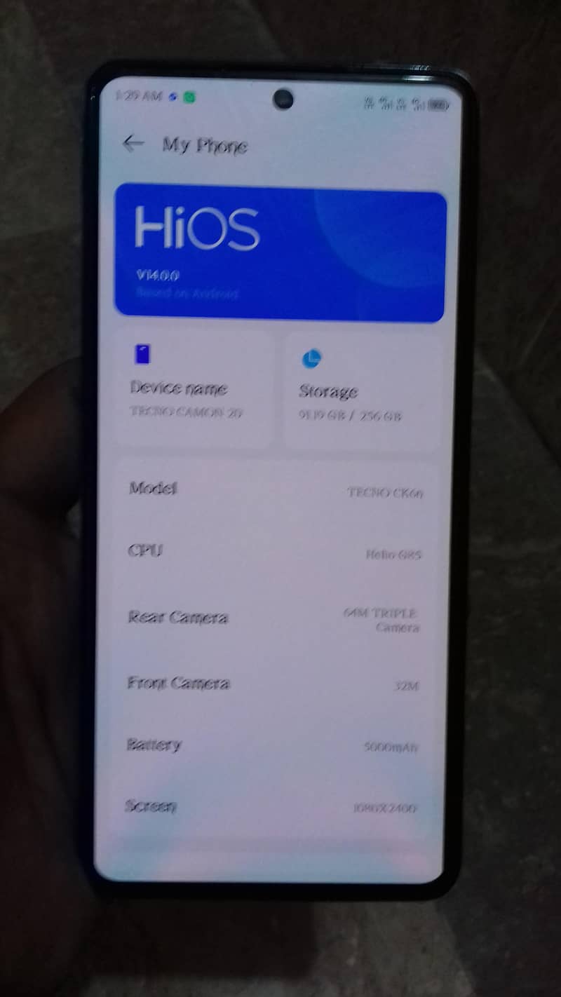Tecno CAMON 20 1