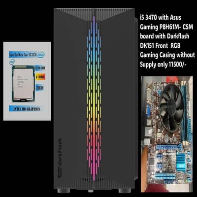 Asus P8H61-M CSM with i5 3570 3rd Genertaion Processer & Asus MSI H81M