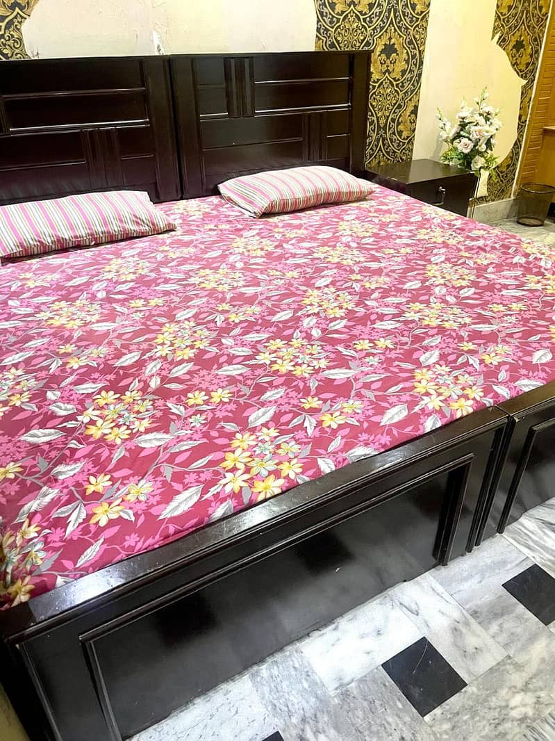 Single bed jora  with side table 1