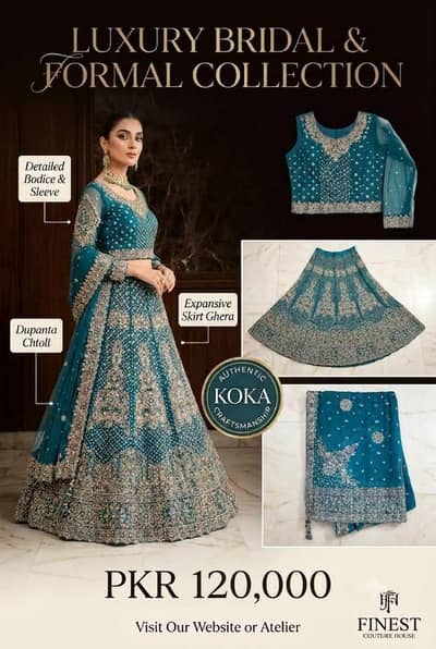 Elegant Bridal Party Wear | Heavy Embroidered Maxi | Premium Dupatta
