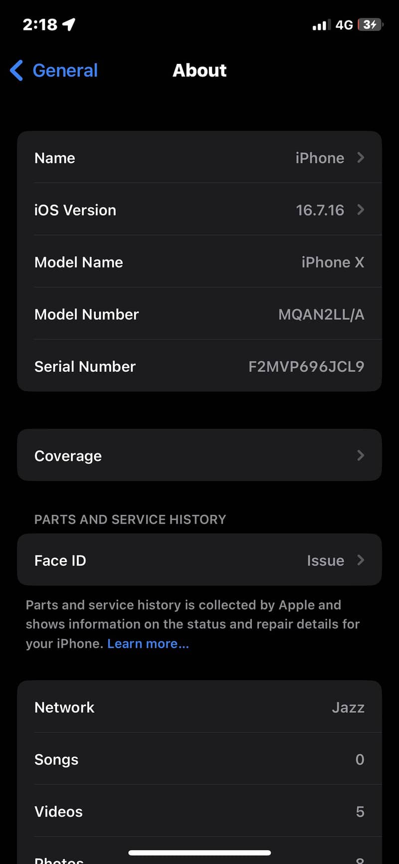 Apple iPhone X 7