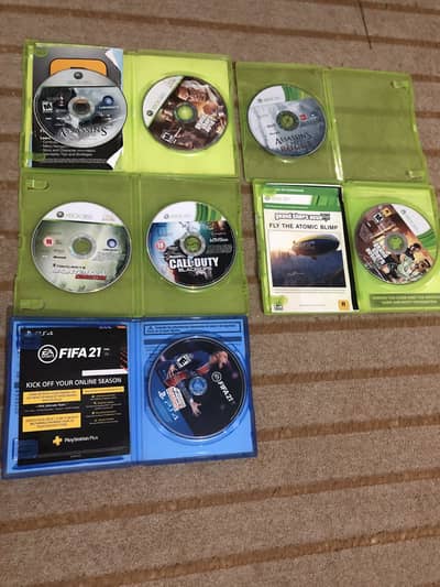 Xbox 360 cds and ps4 cd
