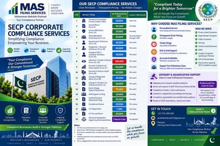 SECP Corporate Compliance & Company Registration Services | Pakistan