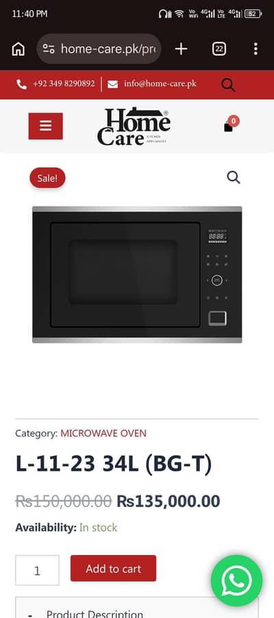 Home care built in 3 in 1 cabinet microwave oven