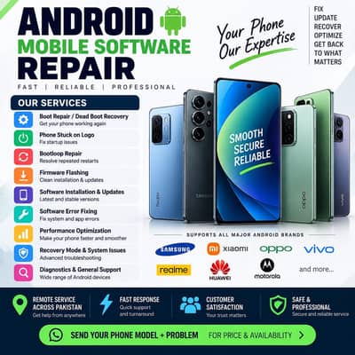 Android Mobile Software Repair | Boot Repair | Flashing & Updates