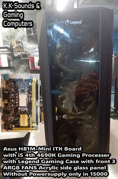 Asus H81M mini ITX with i5 4690K Gaming Processer+Legend Gaming case