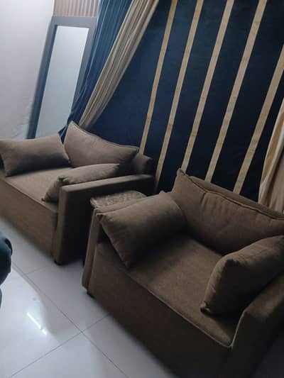 2 custom made extra large sofa chairs in brand new condition