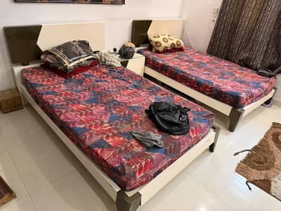 Complete bed set with dressing table