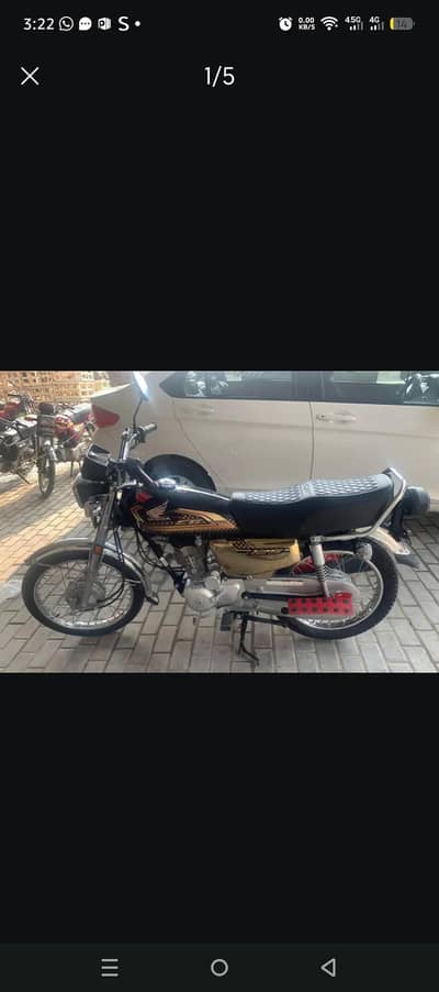 HONDA CG 125 SPECIAL EDITION GOLD/BLACK