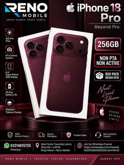 Apple iPhone 18 Pro Max 256Gb 512Gb. 18 Pro 256gb