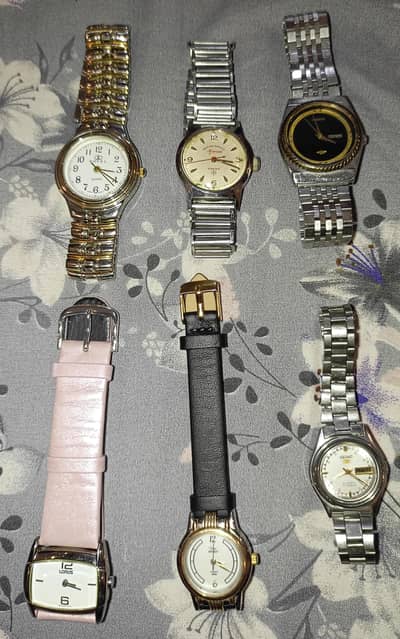 Original Vintage Branded Working Watches Lot