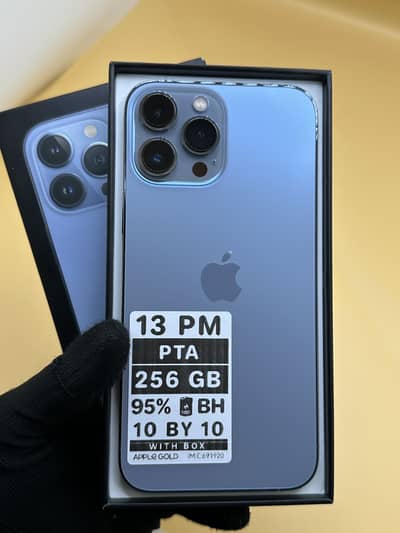 Apple iPhone 13 Pro Max 256 GB Dual Sim PTA APPROVED 95% Battery Healt