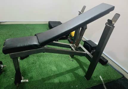 home gym adjustable bench press in  heavy pipe guage commercial grade