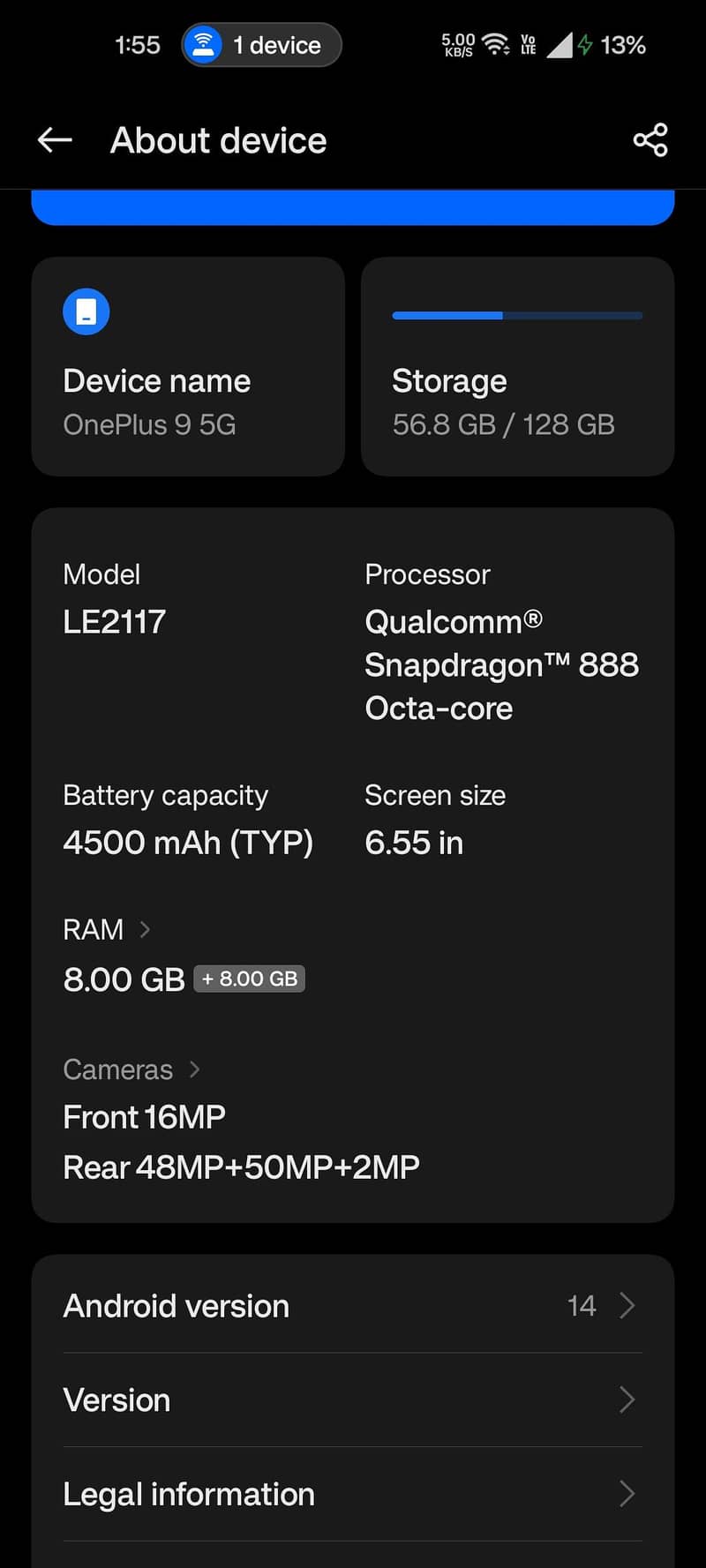 One Plus 9 1